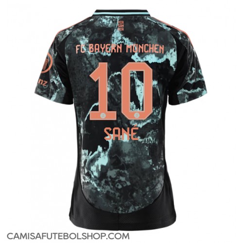 Camisa de time de futebol Bayern Munich Leroy Sane #10 Replicas 2º Equipamento Feminina 2024-25 Manga Curta